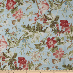 6627912 Waverly STONINGTON PARCHMENT 682140 Floral Linen Blend Upholstery  And Drapery Fabric