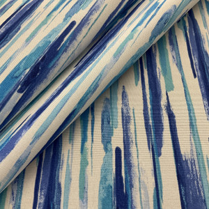 PKL Studio Outdoor All Lined Up Tide | Medium Weight Outdoor Fabric | Home Decor Fabric | 54" Wide