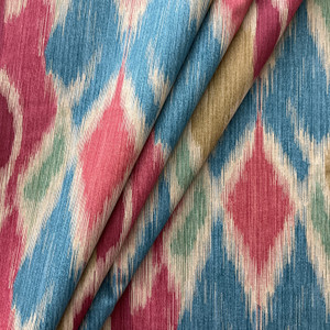 PKL Studio Bergama Ikat Twill Teaberry | Lightweight Twill Fabric | Home Decor Fabric | 54" Wide