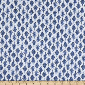 PKL Studio Crest Haven Embroidery Woven Porcelain | Heavyweight Duck Fabric | Home Decor Fabric | 54" Wide