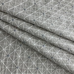 PKL Studio Sierra Embroidery Woven Duck Linen | Heavyweight Duck Fabric | Home Decor Fabric | 54" Wide