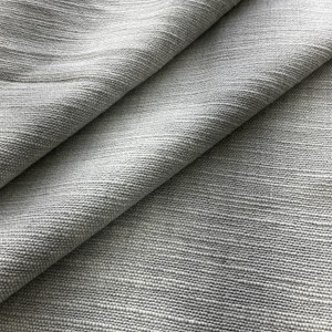 P Kaufmann Maeve Linen Smoke | Medium/Heavyweight Linen Fabric | Home Decor Fabric | 54" Wide