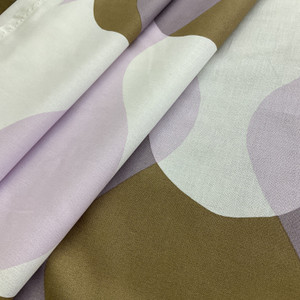 Marimekko Spring 2022 Lokki Pergola Broadcloth Pink/Brown | Lightweight Broadcloth Fabric | Home Decor Fabric | 58" Wide