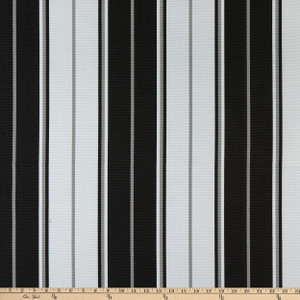 Bella Dura Home Performance Summertide Black-Grey | Heavyweight Jacquard, Outdoor Fabric | Home Decor Fabric | 54" Wide