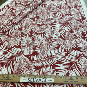 Comersan Fabrics Acuario Duck Red/White | Lightweight Duck Fabric | Home Decor Fabric | 55" Wide