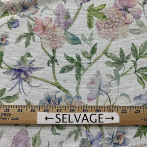 Claridge Home Hydrangea Cloud Woven Soft Multi | Very Lightweight Woven Fabric | Home Decor Fabric | 54" Wide