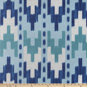 Hot Tropics Solaris Donegal Woven Blue | Heavyweight Woven Fabric | Home Decor Fabric | 54" Wide