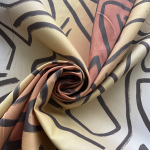 Global Geos Anthromorphic Twill Sunkist Coral | Medium Weight Twill Fabric | Home Decor Fabric | 54" Wide