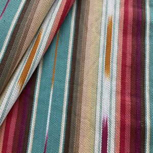 Red Striped Linen Fabric Jazz : : Home & Kitchen