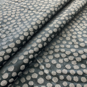 Covington Metallic Hepburn Jacquard Midnight | Lightweight Woven, Jacquard Fabric | Home Decor Fabric | 56" Wide