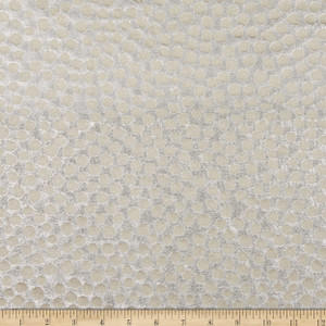 Covington Metallic Hepburn Jacquard Silver | Lightweight Woven, Jacquard Fabric | Home Decor Fabric | 56" Wide