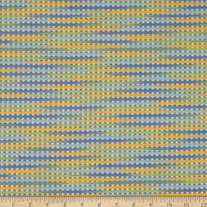 Capri Blue Covington Outdoor Performance Reggae Stripe Capri Blue | Medium/Heavyweight Outdoor Fabric | Home Decor Fabric | 54" Wide