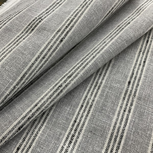 PKL Studio Montaro Stripe Woven Jacquard Stone | Medium Weight Woven, Jacquard Fabric | Home Decor Fabric | 54" Wide