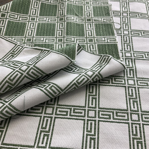 Bella Dura Home Indoor/Outdoor Performance Fair And Square Woven Moss | Home Decor Fabric | 54" Wide