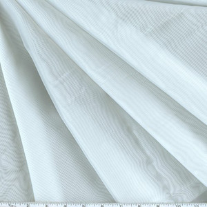 Off White Stretch Power Mesh Fabric by the Yard, Soft Sheer Drape