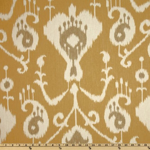 Magnolia Home Fashions Java Cotton Duck Ikat Barley | Medium Weight Duck Fabric | Home Decor Fabric | 54" Wide