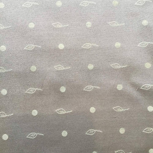 5 Yard Piece of Leaves and Dots in Tan | Upholstery / Home Decor Fabric | 54" Wide | By the Yard