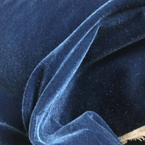 4.5 Yard Piece of NAVY Blue Flocked Velvet Fabric Upholstery, Craft, Display
