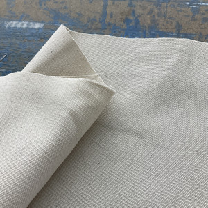 3.875 Yard Piece of 9 oz. Organic Cotton Duck Natural | Medium/Heavyweight Duck Fabric | Home Decor Fabric | 60" Wide