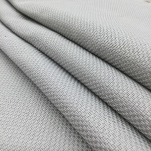 2.75 Yard Piece of Solid Silver Grey Basket Weave Fabric  | Upholstery | 54" Wide | By the Yard