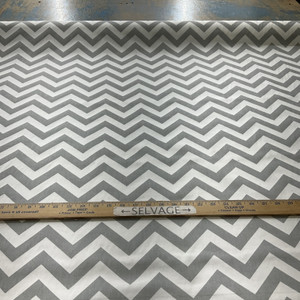 4.875 Yard Piece of Premier Prints ZigZag Twill Storm | Home Decor Fabric | 54" Wide