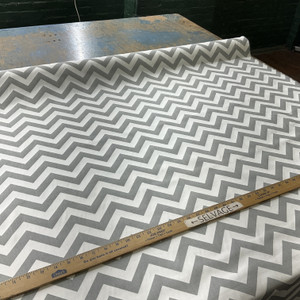 4.875 Yard Piece of Premier Prints ZigZag Twill Storm | Home Decor Fabric | 54" Wide