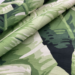 3.325 Yard Piece of P Kaufmann Flamingo Road Las Olas Duck Green | Medium Weight Duck Fabric | Home Decor Fabric | 54" Wide