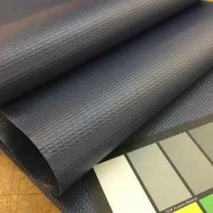 2.325 Yard Piece of Navy Blue | 3 ply Industrial Vinyl Fabric - 14 oz. | Outdoor Covers / Tarps | 62" Wide | By the Yard