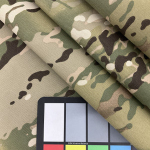 Army Forest Camouflage Nylon Fabric in Green / Brown / Tan