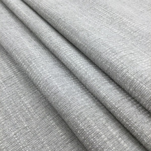 2 Yard Piece of Slub Weave Fabric in Light Grey and White | Home Decor / Upholstery | 100% Polyester | 54" W | By the Yard | Regal Fabrics "Prize in Fog"