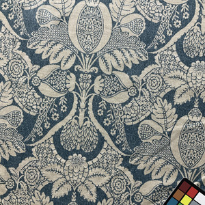 Artifact in Stonewash | Home Decor Fabric | Blue Taupe Floral | Drapery | P/Kaufmann | 54" Wide | By The Yard