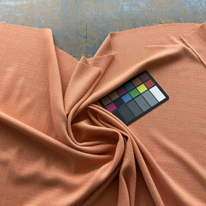 Coral Orange Textured Solid | Upholstery / Drapery Fabric | Medium Weight | 54" Wide | By the Yard