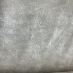 Vermont in Linen Off White | Faux Leather Upholstery Fabric | Natural Light Grain | Vinyl | Heavy Weight / Durable | 54" Wide | By the Yard