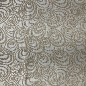 Shores in Golden | Upholstery Fabric | Tossed Elipses in Tan / Beige | Medium Weight | 54" Wide | By the Yard