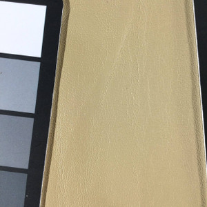 1.75 Yard Piece of Faux Leather Vinyl Fabric | Dark Beige Light Grain | Upholstery / Bag Making | 54 Wide