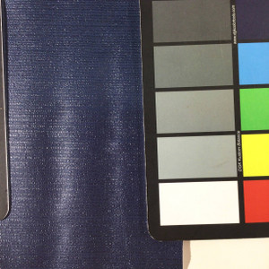 2 Yard Piece of Vinyl Fabric | Dark Blue Woven Texture | Felt-Backed | Upholstery / Bag Making | 54 Wide