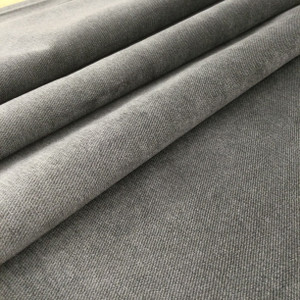 CHARCOAL GREY - PLUSH VELVET upholstery fabric material 460GSM - 56 width