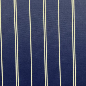 Solarium Pursuit in Navy | OUTDOOR Home Decor Fabric | Stripes in Blue / White |  Richloom | Medium Weight | 54" Wide | By the Yard