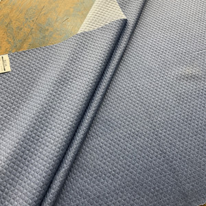 Solarium Diamond Tech Mchusk in Capri | OUTDOOR Home Decor Fabric | Denim Blue Diamond Texture | Richloom | Medium Weight | 54" Wide | By the Yard