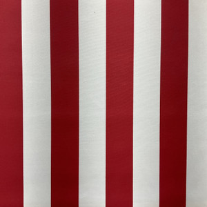 Cabana in Red | OUTDOOR Home Decor Fabric | Stripes Red / White | Berkshire Homes | Medium Weight | 54" Wide | By the Yard