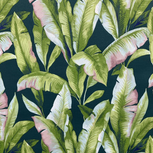 Solarium Mekko in Emerald | OUTDOOR Home Decor Fabric | Leaves in Teal / Green | Richloom | Medium Weight | 54" Wide | By the Yard (Also sku fdc0123-0826266)