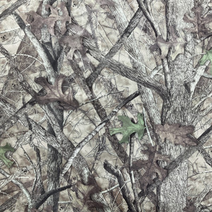 Camo in Brown | Hunting Apparel / Light Upholstery Fabric | Microsuede Tree Camouflage in Brown / Green | Medium Weight | 54" Wide | By the Yard