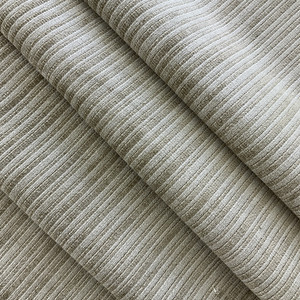 Northwest in Newbury | Upholstery Fabric | Velvet Stripes in Tan | Medium Weight | 54" Wide | By The Yard