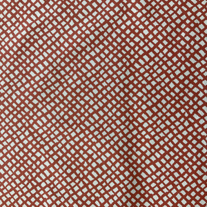 Sea Grid in Coral | Home Decor Fabric | Red White | Golding Fabrics | 54" Wide | By the Yard