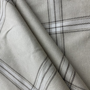 Boone in Camel  | Plaid Fabric in  Tan, Brown, Cream |  Midweight Home Decor Fabric |  Cotton Blend Twill | Marlatex | 54" Wide | BTY