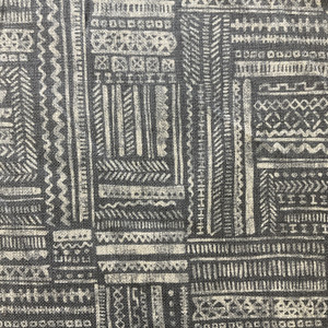 Avron in Onyx | Home Decor Fabric | Beige / Black | Ellen Degeneres | Drapery |54" Wide | By the Yard