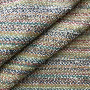 Zaire in Palmetto | Jacquard Upholstery Fabric | Multicolored Striping | Medium to Heavy Weight | 100% Polyester | 54" Wide | By the Yard