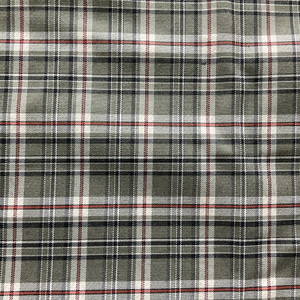 Plaid in Green / Black / Red | Apparel / Suiting Fabric | Skirts / Blazers | 1-Way Stretch | Medium Weight | 56" Wide | By the Yard