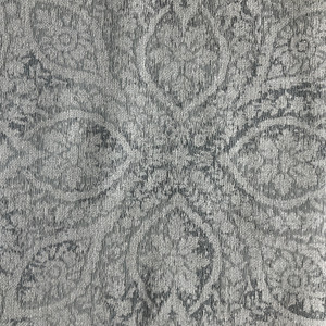 PKL Studio Damask Foliage Stone | Upholstery Fabric | Blue / Grey / White | Medium Weight | 54" Wide | By The Yard