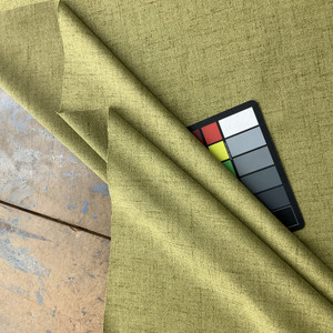 Caswell in Moss |  Warm Spring Green  Linen Texture  Brushed Twill  Upholstery Fabric | 100 % Polyester | Medium Weight | 54 " Wide | Sold BTY